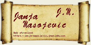 Janja Mašojević vizit kartica
